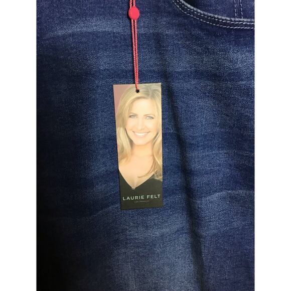 Laurie Felt Plus Size Jeans Sz. 28W Blue Skinny Leg Stretchy Medium Wash - Picture 5 of 10